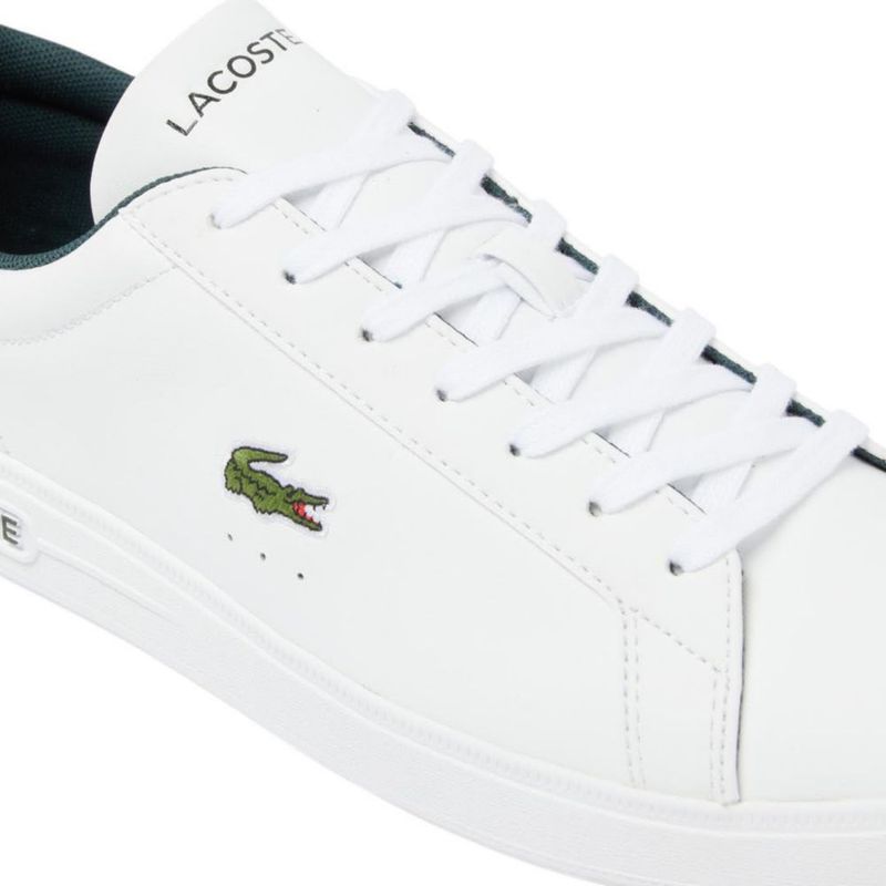 Zapatilla Lacoste Court Base Blanca y Verde Oscuro Talla 11
