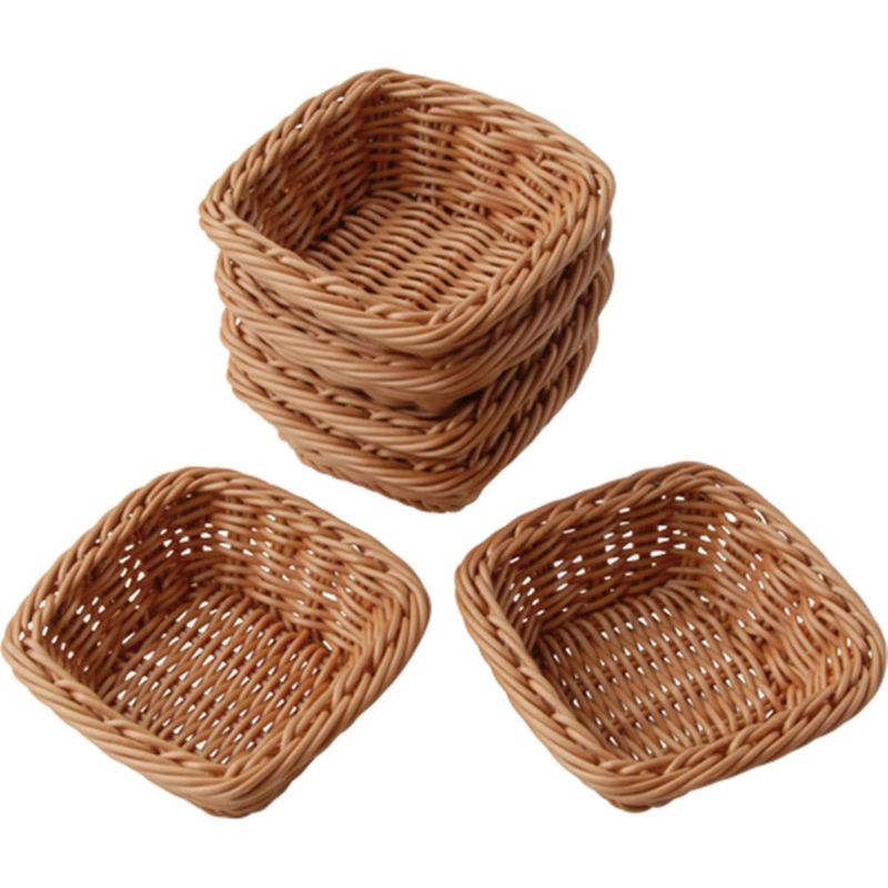 Cestas de mimbre de plástico Constructive Playthings para almacenamiento juego de 12