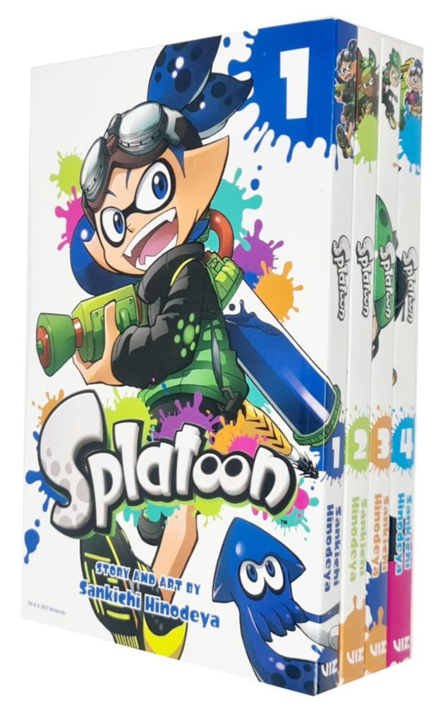 Manga Splatoon de Viz Media Volúmenes 1‑4 – Colección de 4 libros