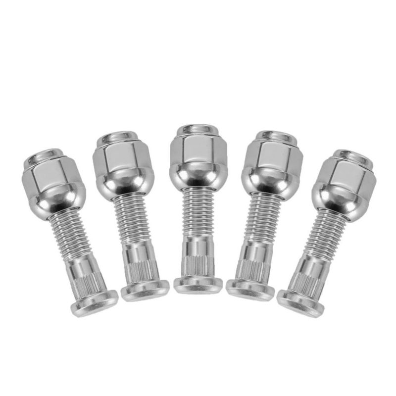 Juego de 10 piezas de tuercas y pernos de rueda Mysttoo M12x1.5 43 mm cromado