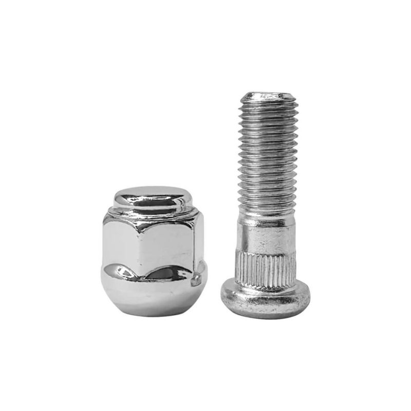 Juego de 10 piezas de tuercas y pernos de rueda Mysttoo M12x1.5 43 mm cromado