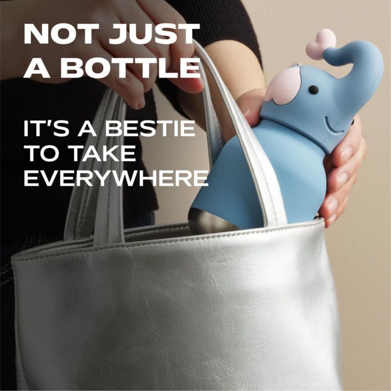 Botella de agua asobu Mini Bestie 200 ml de acero inoxidable