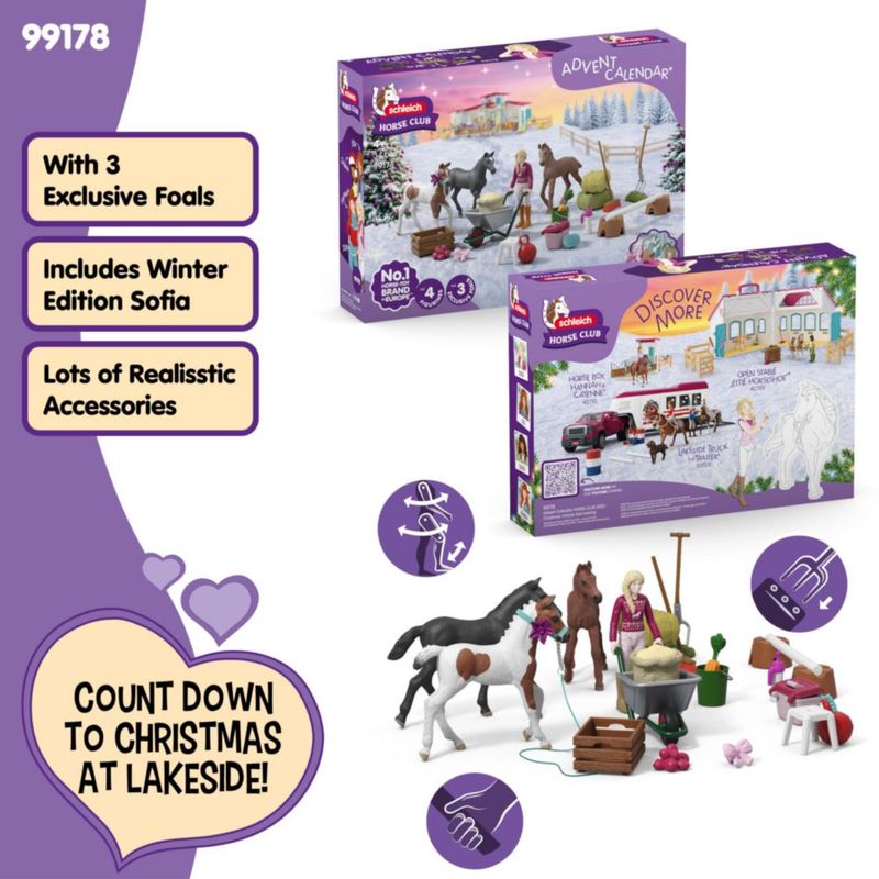 Calendario de Adviento Schleich Club de Caballos 34 piezas 99178