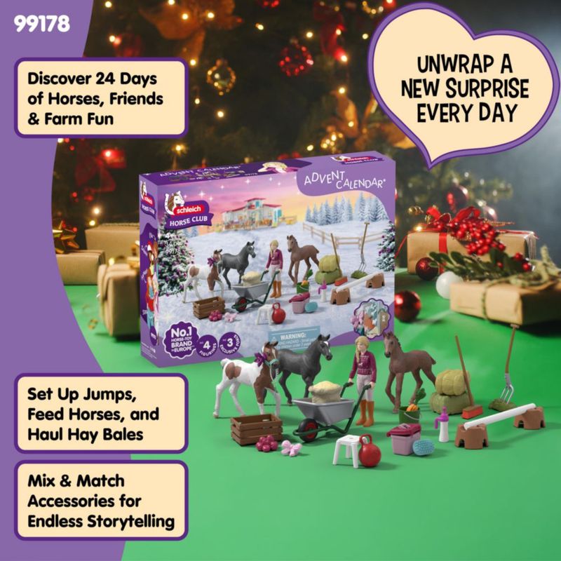 Calendario de Adviento Schleich Club de Caballos 34 piezas 99178