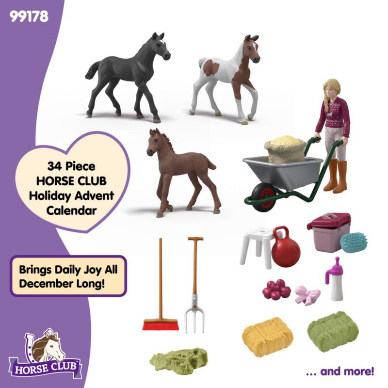 Calendario de Adviento Schleich Club de Caballos 34 piezas 99178