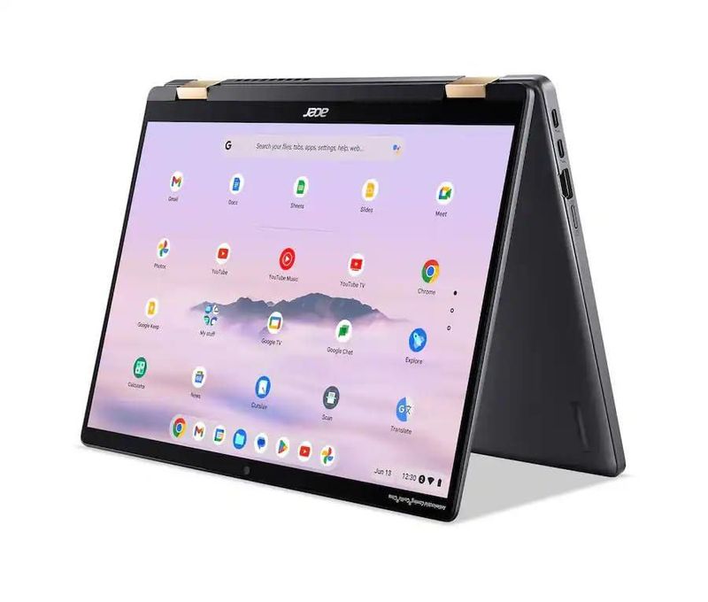 Acer Chromebook Plus Spin 714 2-en-1 portátil con IA de Google – pantalla táctil IPS Full HD de 14" | Intel Core Ultra 5 115U | 8 GB LPDDR5 SSD de