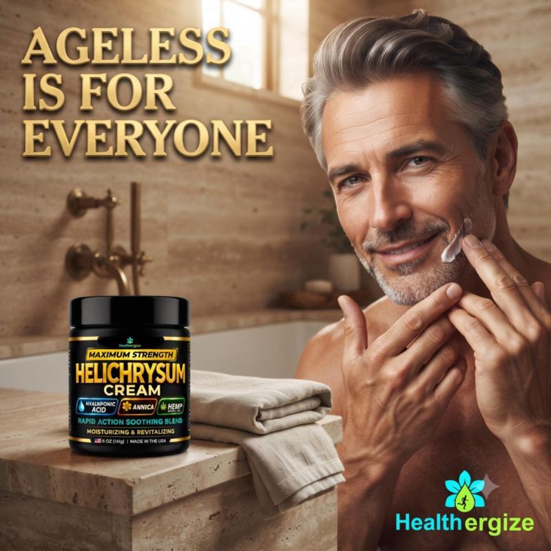 Crema Healthergize Helichrysum de Máxima Potencia 141 g con Ácido Hialurónico