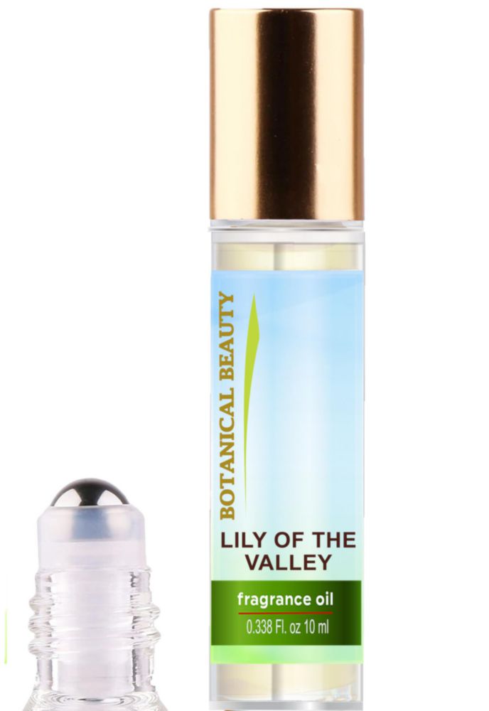 Aceite de Fragancia Lirio del Valle Roll‑On 0.338 fl oz (10 ml) de Botanical Beauty – Perfume sin Alcohol Larga Duración
