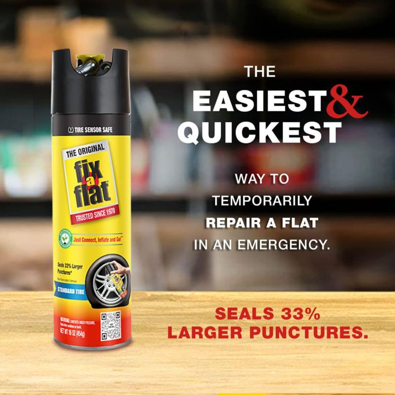 Inflador de Neumáticos Fix-A-Flat S60197 16 oz Paquete de 2