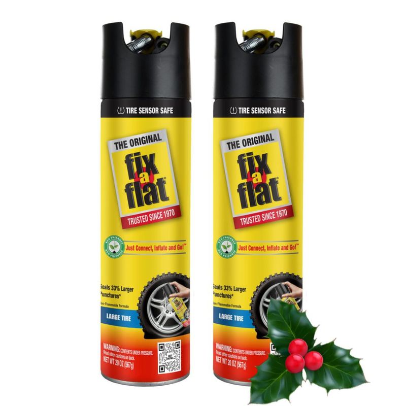 Inflador de Neumáticos Fix-A-Flat S60197 16 oz Paquete de 2