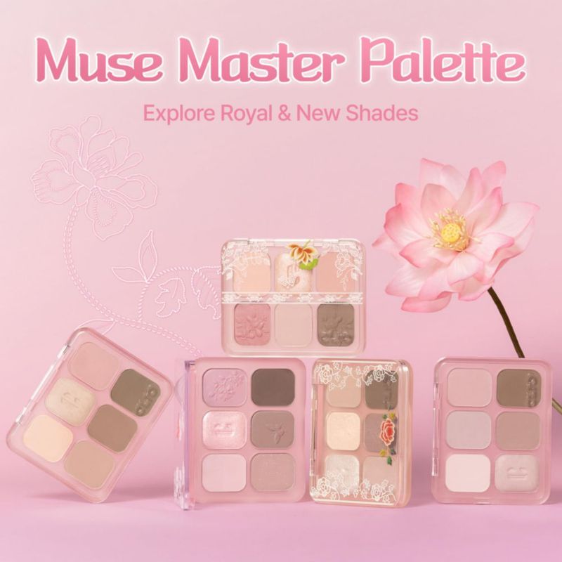 Paleta de sombras de ojos CLIO PROFESSIONAL 6 colores Rosa Malva