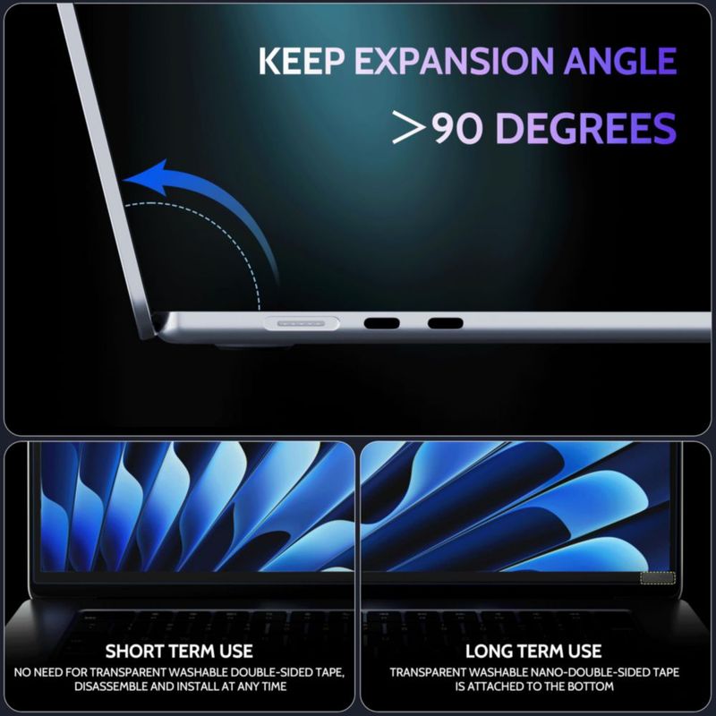 Protector de pantalla magnético anti luz azul Peslv 15"