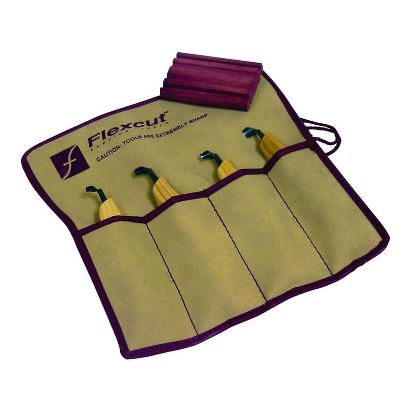 Juego FLEXCUT KNL150 de 4 gubias escorpión para zurdos