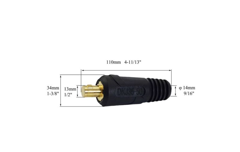 Cable TIG RIVERWELD DKJ35-50 315A 2 uds Rojo/Negro