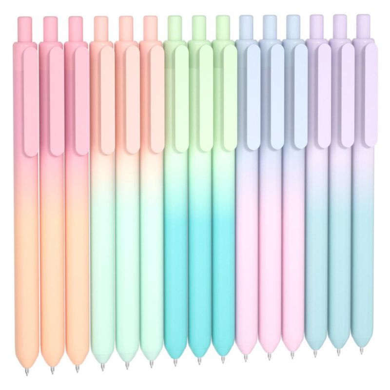Bolígrafos de gel Shuttle Art Pack de 15 punta 05 mm tinta negra