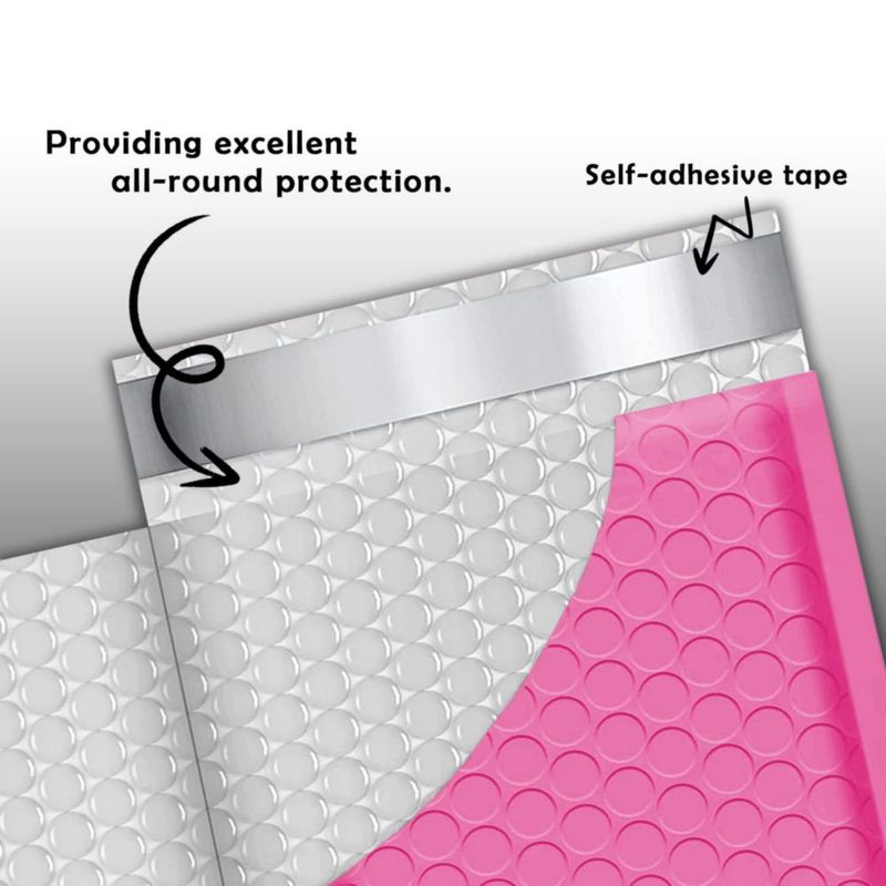 Sobres de burbuja Yens 22x30 cm Rosa intenso (Pack de 25)