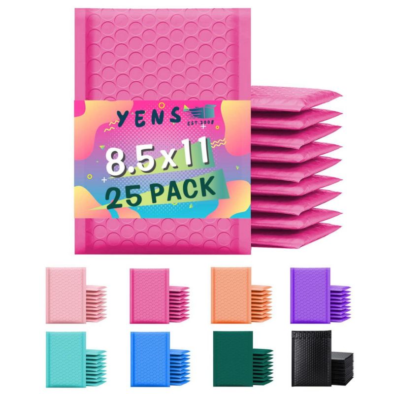 Sobres de burbuja Yens 22x30 cm Rosa intenso (Pack de 25)