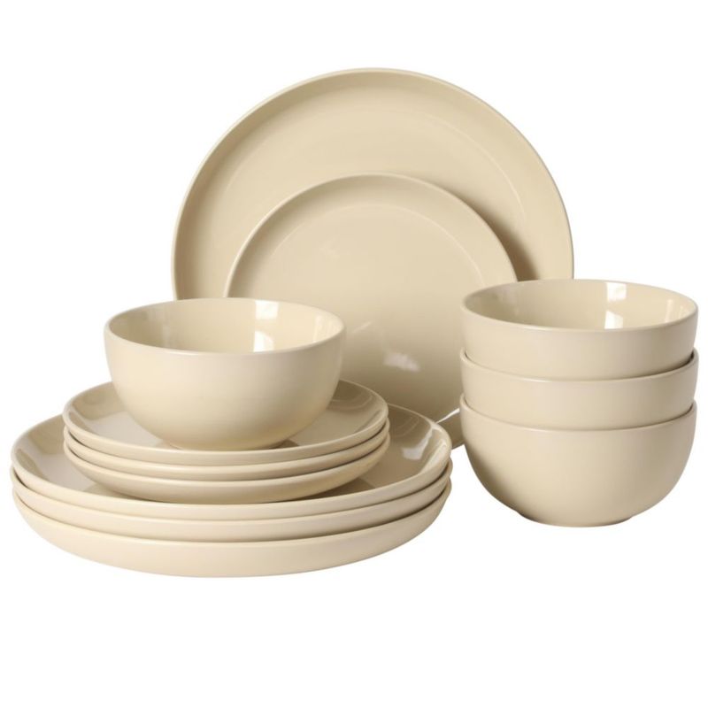 Juego de Vajilla Gibson Home 12 piezas Crema Cálido