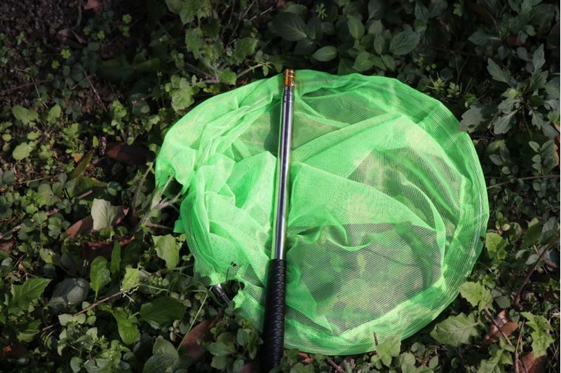Red de Pesca RESTCLOUD de 150 cm con Mango Telescópico Verde