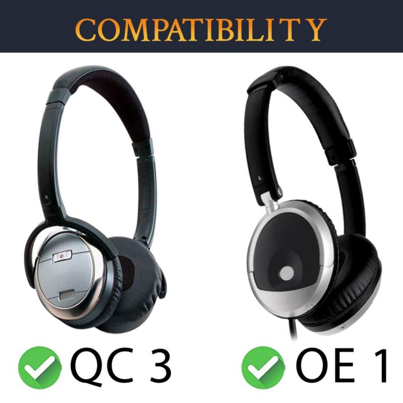 Almohadillas SOULWIT para QC3 y OE1 - Negro