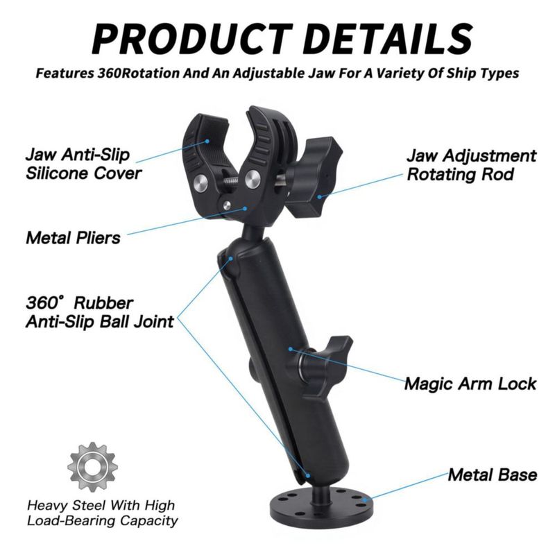 Soporte de Montaje Soulkawa 0.6‑2" Ajustable 360°