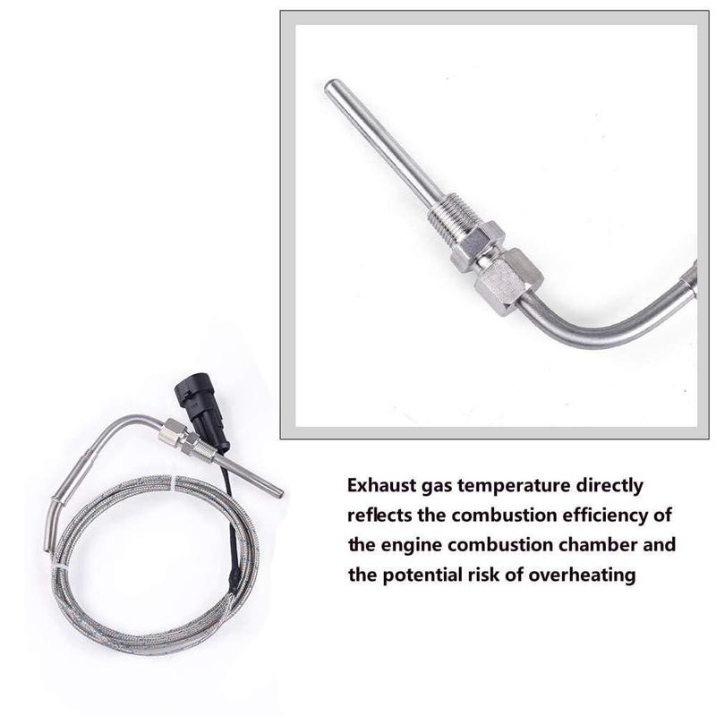 Kit de Medidor de Temperatura de Gases de Escape (EGT) ZHSYMX 52 mm con Pantalla LED Digital