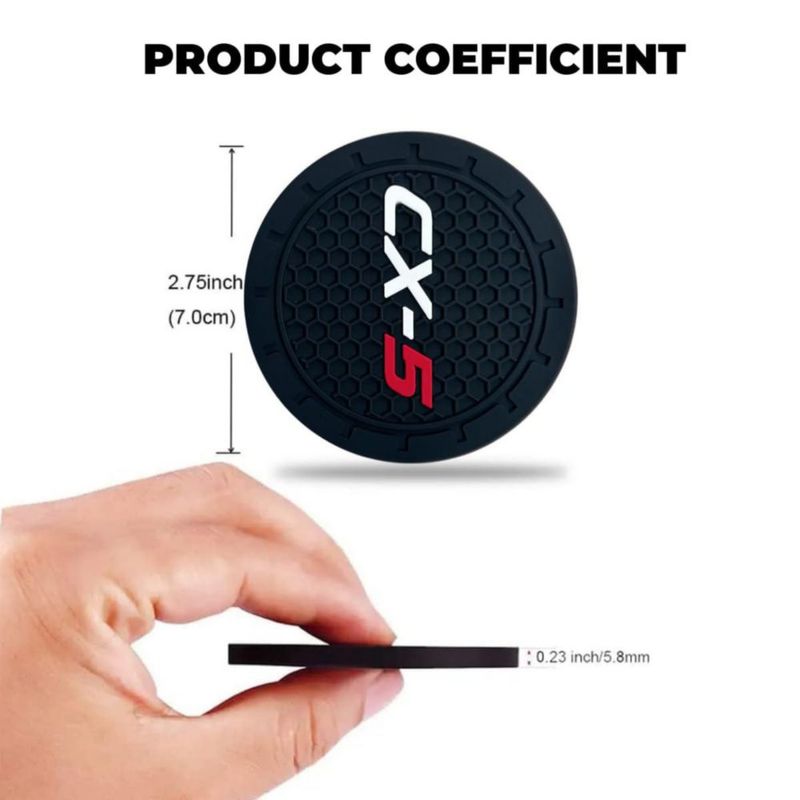 Posavasos para Bebidas HUIANTS 7 cm Pack de 2 para Mazda CX‑5