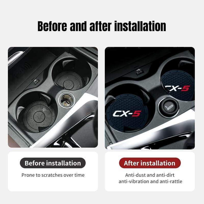 Posavasos para Bebidas HUIANTS 7 cm Pack de 2 para Mazda CX‑5