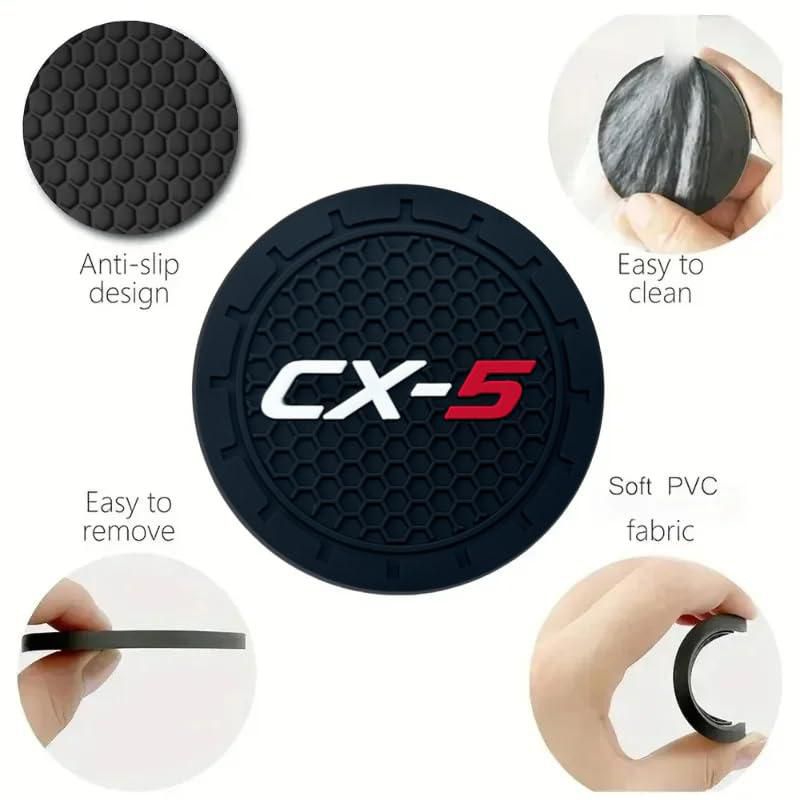 Posavasos para Bebidas HUIANTS 7 cm Pack de 2 para Mazda CX‑5