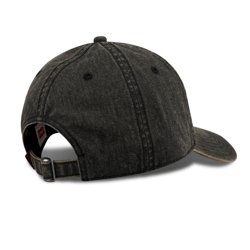 Gorra de béisbol Levi's de denim lavado negro – talla única