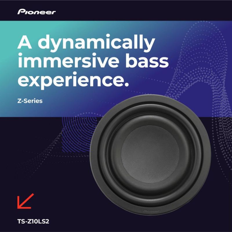 Subwoofer PIONEER TS-Z10LS2 de 10" 1300W máx