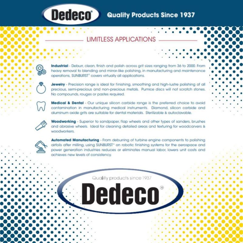 Discos de Cerdas Dedeco 235 mm Juego de 7 Piezas Variado