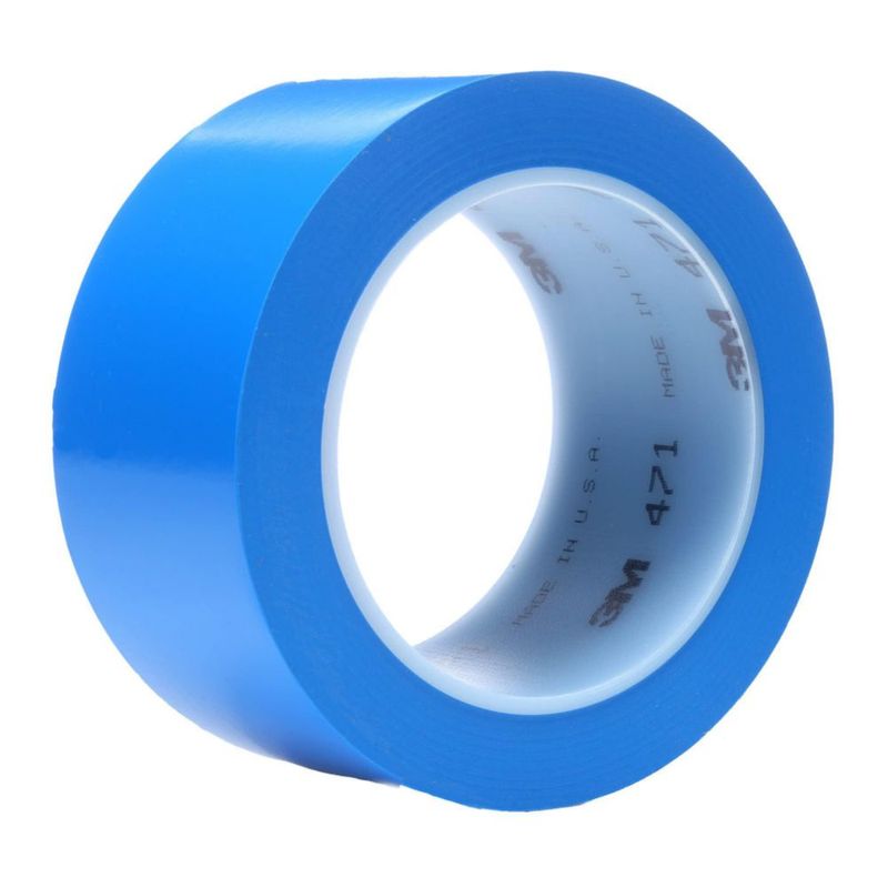 Cinta vinílica 3M 471 azul 10 cm x 33 m paquete de 8