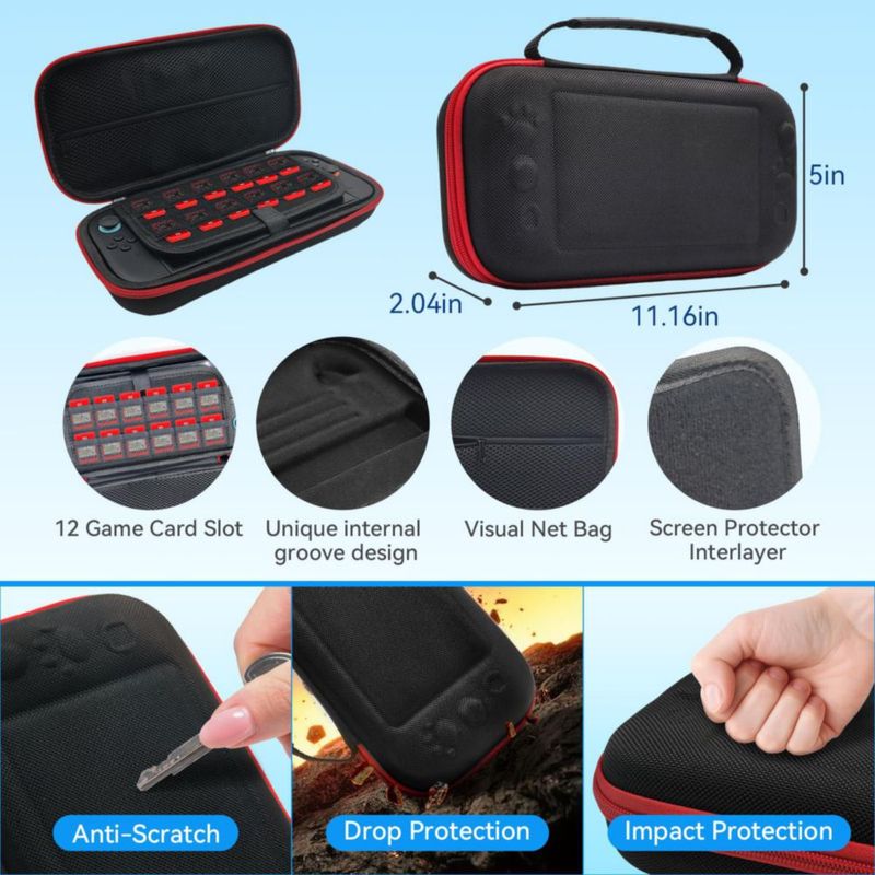 Kit 16 en 1 Switch 2 AEWOTING con estuche y accesorios