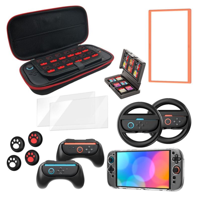 Kit 16 en 1 Switch 2 AEWOTING con estuche y accesorios