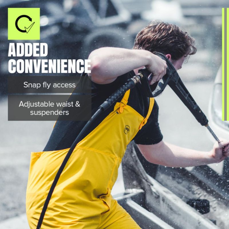Traje de Trabajo Impermeable Pioneer 3 Piezas Amarillo – Mediano