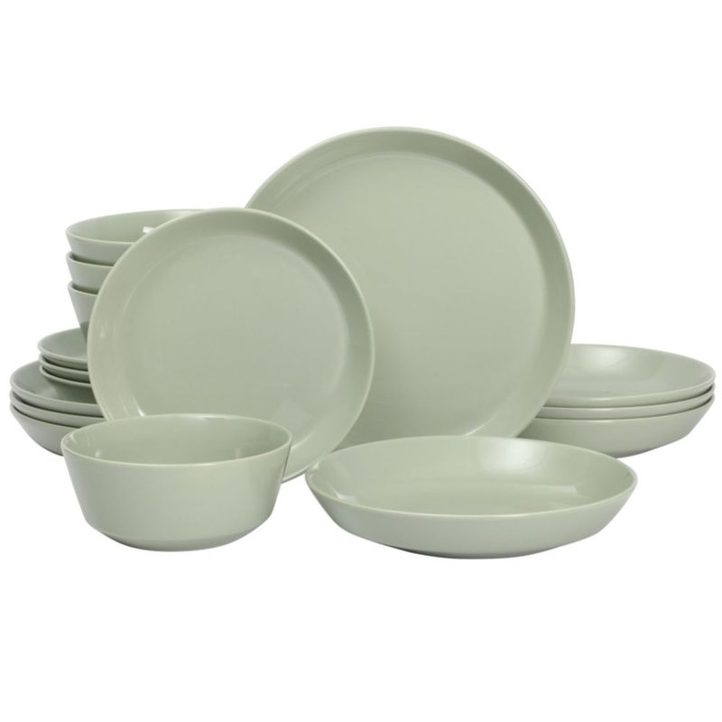 Juego de Vajilla Gibson Home 16 piezas color verde para 4 personas