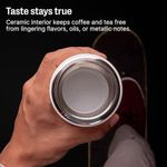 Fellow Carter Move Taza de Café de Viaje con Revestimiento Cerámico 473 ml – Tapa a Prueba de Fugas