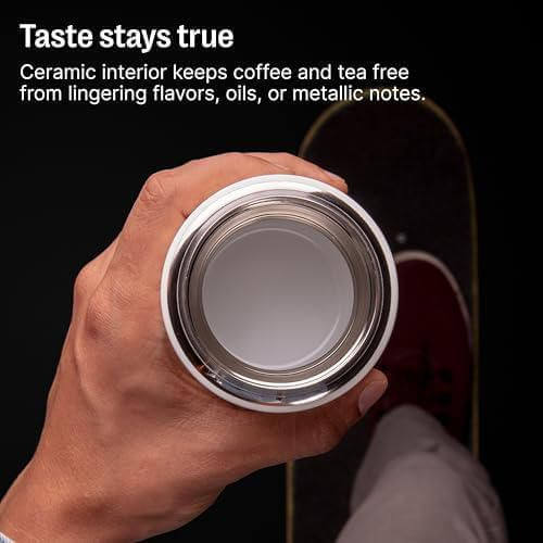 Fellow Carter Move Taza de Café de Viaje con Revestimiento Cerámico 473 ml – Tapa a Prueba de Fugas