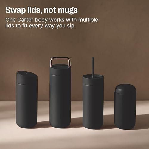 Fellow Carter Move Taza de Café de Viaje con Revestimiento Cerámico 473 ml – Tapa a Prueba de Fugas