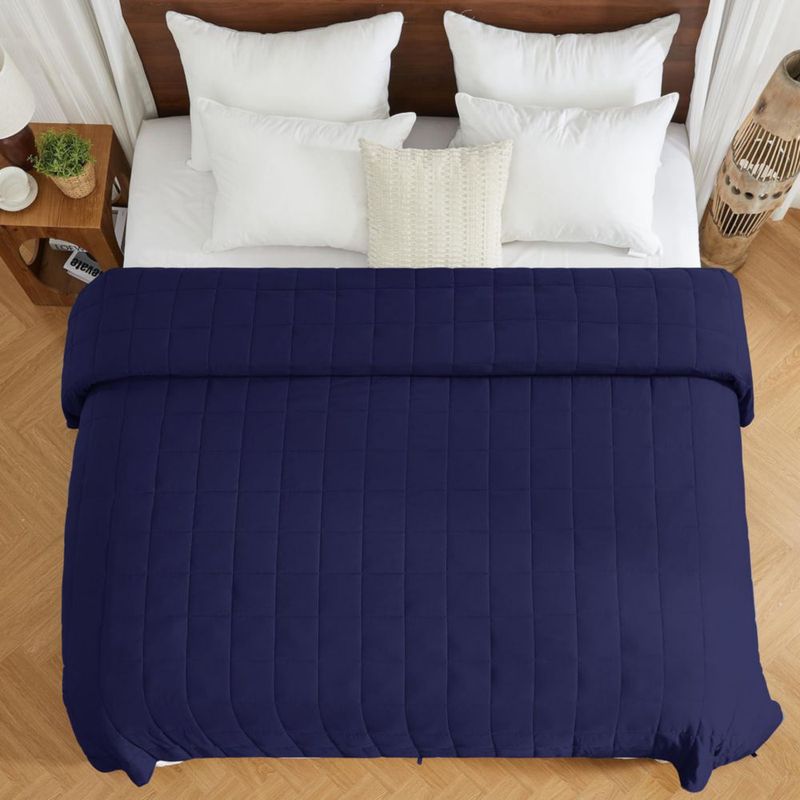 Manta con peso Yescool King 113 kg (25 lbs) 224 × 264 cm Azul