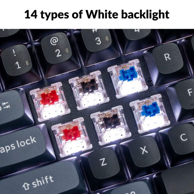 Teclado Keychron K2 Pro 75% Inalámbrico con Switch Azul