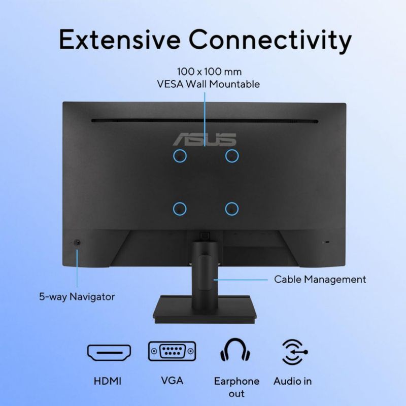 Monitor ASUS de 24" 1080p IPS 120 Hz 1 ms HDMI VGA