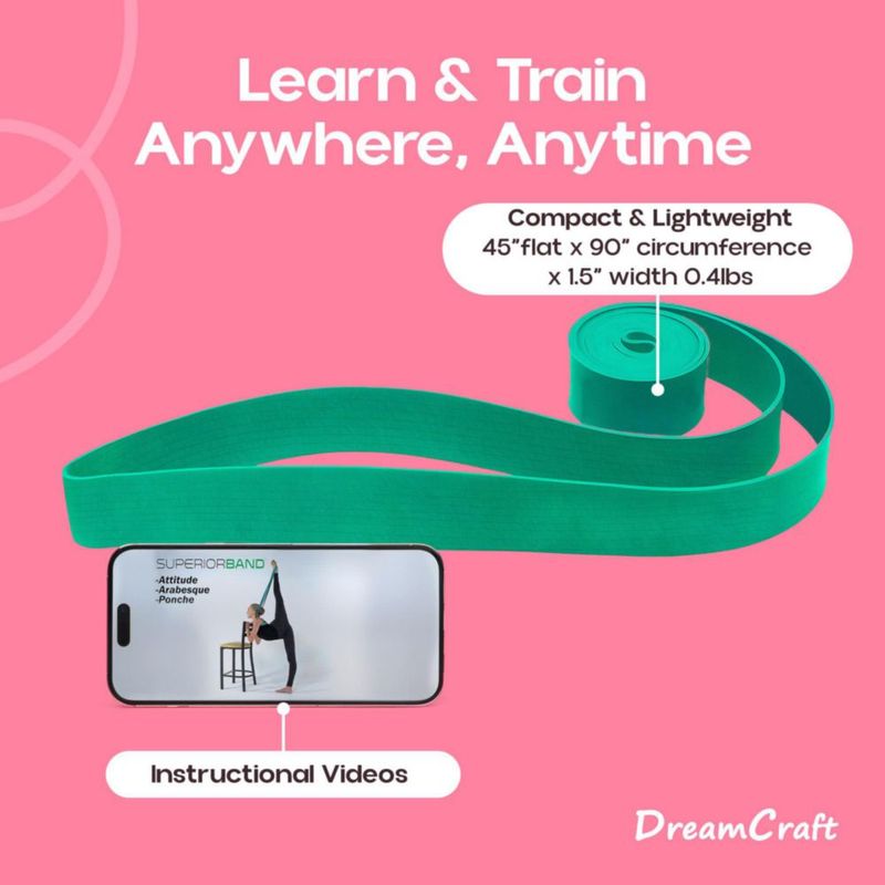 Bandas de Estiramiento DreamCraft 229 cm Verde DNR (Bucle)