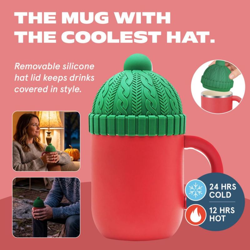 Taza Asobu 350 ml Rojo con Recubrimiento Cerámico