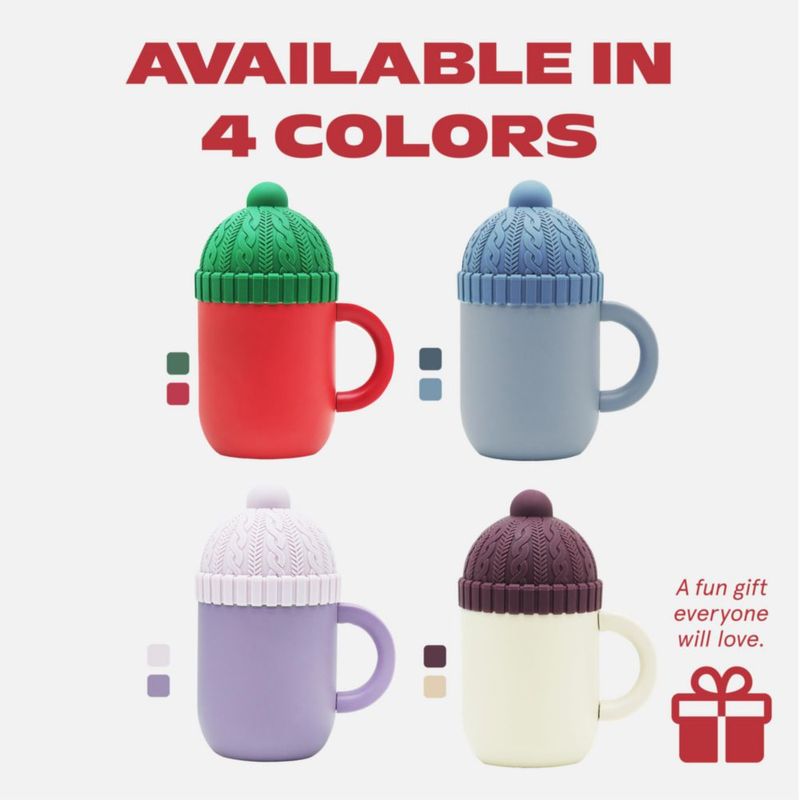 Taza Asobu 350 ml Rojo con Recubrimiento Cerámico