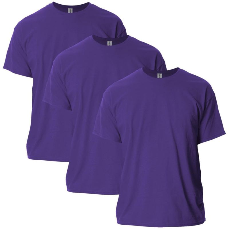 Camiseta Gildan G2000 Morada (Pack de 3) Talla Grande