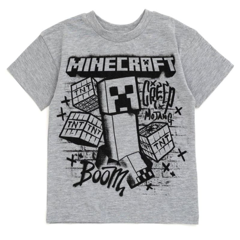 Conjunto Minecraft Graffiti Gris Talla 5