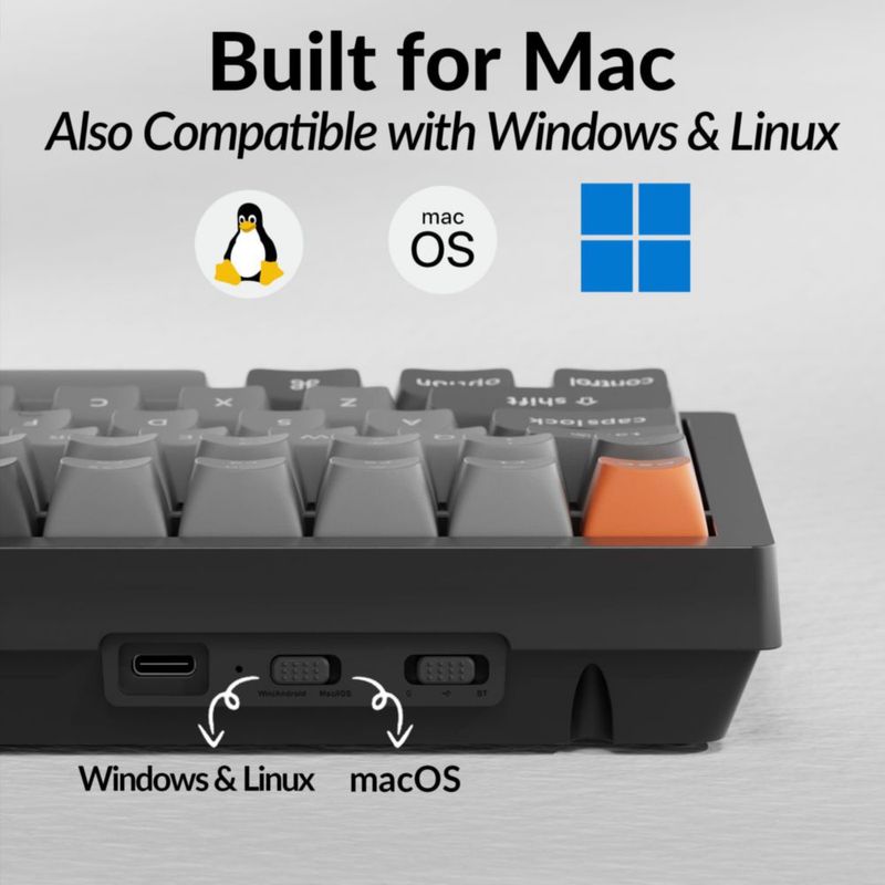 Teclado Mecánico Inalámbrico Keychron K4 Max con distribución 96% y QMK