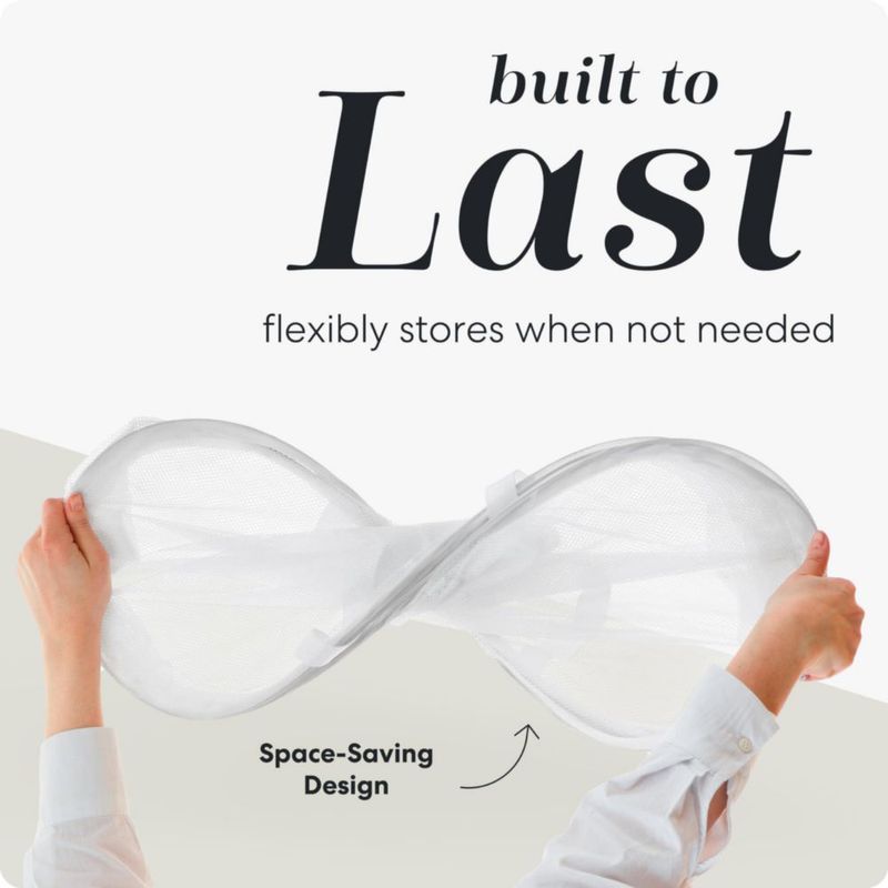 Cesto de ropa Handy Laundry 36 cm x 61 cm blanco de 2 compartimentos